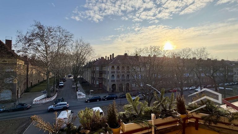 Blick vom Balkon