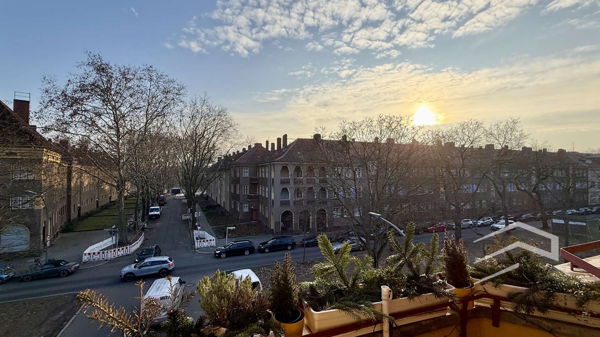 Blick vom Balkon