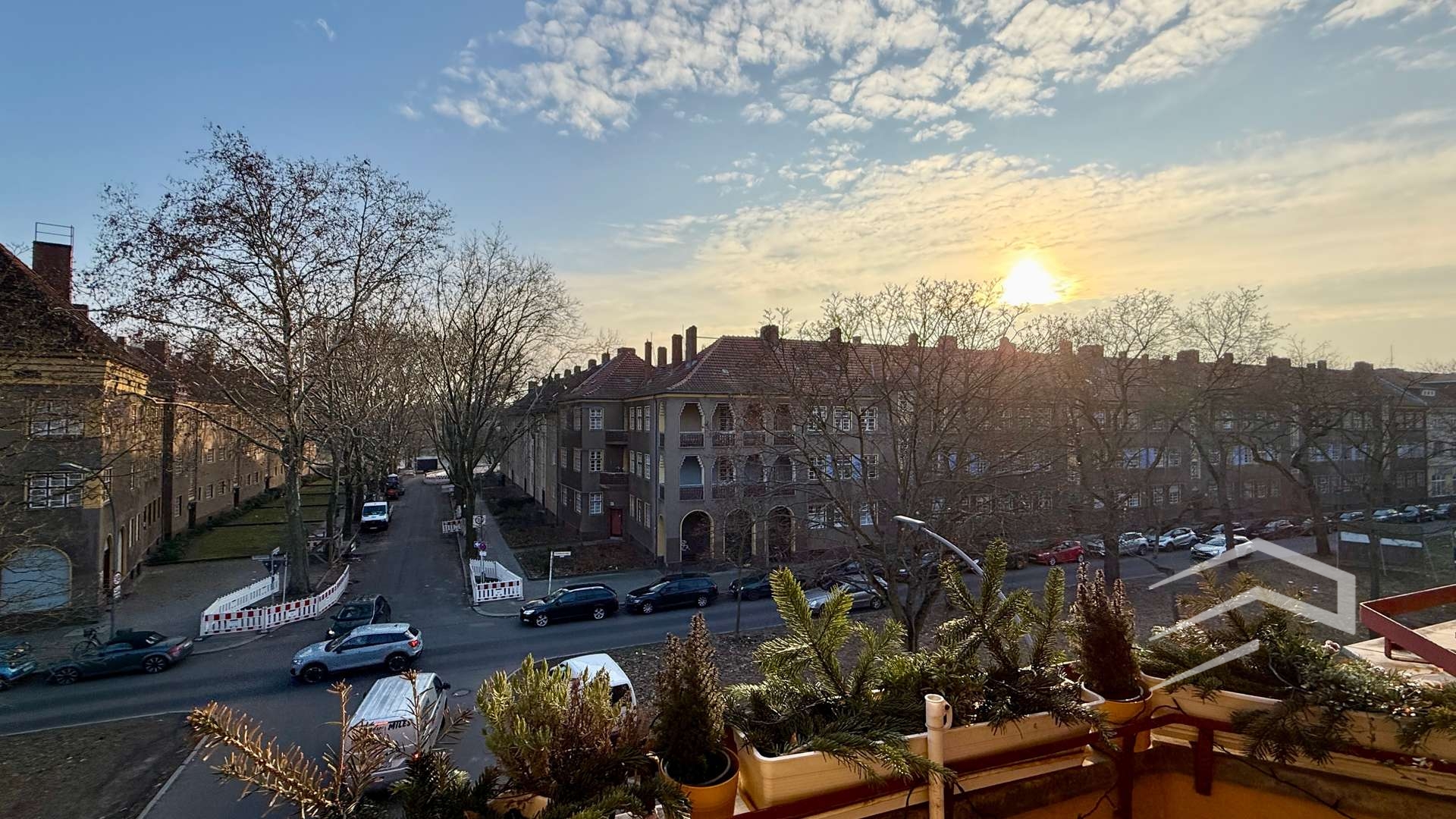 Blick vom Balkon